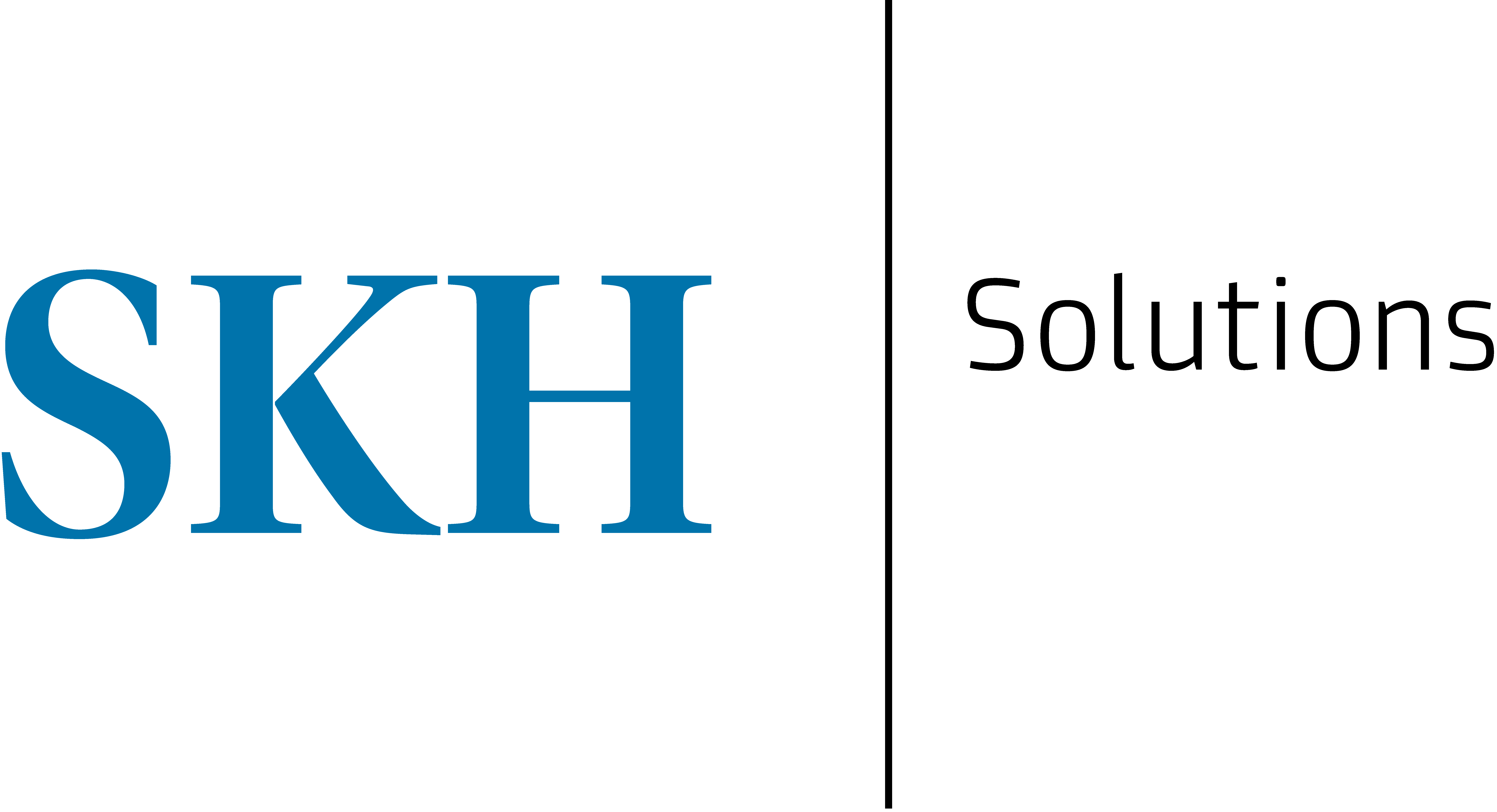 SKH Solutions GmbH logo in blue.
